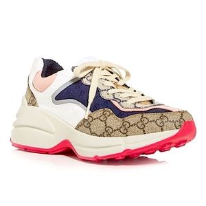 GUCCI - GG Rhyton Sneakers in Pink
